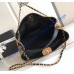 Chanel Small Tote C5634-black-tan