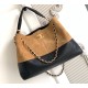 Chanel Small Tote C5634-black-tan