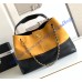 Chanel Small Tote C5634-black-yellow