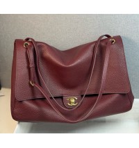 Chanel Maxi Flap bag C6233-A-wine