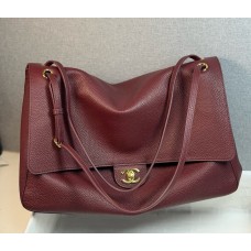 Chanel Maxi Flap bag C6233-A-wine