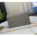 Gucci Bi-color GG Marmont wallet on chain GU497985-CA-black