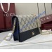 Gucci Bi-color GG Marmont wallet on chain GU497985-CA-dark-blue