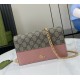 Gucci Bi-color GG Marmont wallet on chain GU497985-CA-pink