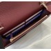 Gucci Bi-color GG Marmont wallet on chain GU497985-CA-wine
