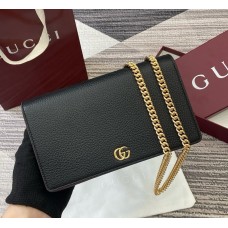 Gucci GG Marmont wallet on chain GU497985-black