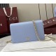 Gucci GG Marmont wallet on chain GU497985-light-blue