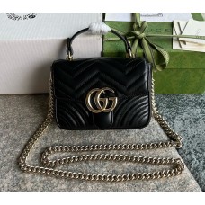 Gucci GG Marmont mini top handle bag GU811238-black