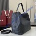 Gucci GG Emblem medium leather bucket bag GU815103-L-black