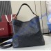 Gucci GG Emblem medium leather bucket bag GU815103-L-black