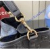 Gucci GG Emblem medium leather bucket bag GU815103-L-black
