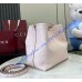 Gucci GG Emblem medium leather bucket bag GU815103-L-pink
