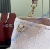 Gucci GG Emblem medium leather bucket bag GU815103-L-pink