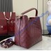 Gucci GG Emblem medium leather bucket bag GU815103-L-wine