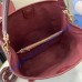Gucci GG Emblem medium leather bucket bag GU815103-L-wine