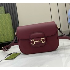 Gucci Horsebit 1955 Soft Small shoulder bag GU815205-L-wine