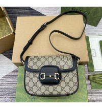 Gucci Horsebit 1955 Soft Small shoulder bag GU815205-black