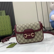 Gucci Horsebit 1955 Soft Small shoulder bag GU815205-wine