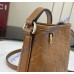 Gucci GG Emblem nano bucket bag GU847090-L-brown
