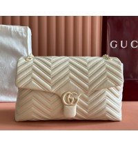Gucci GG Marmont large shoulder bag GU850659-cream