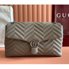 Gucci GG Marmont large shoulder bag GU850659-grey
