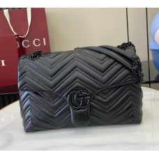 Gucci GG Marmont medium shoulder bag GU850676-black