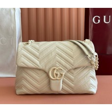 Gucci GG Marmont medium shoulder bag GU850676-cream
