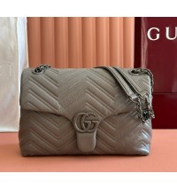 Gucci GG Marmont medium shoulder bag GU850676-grey
