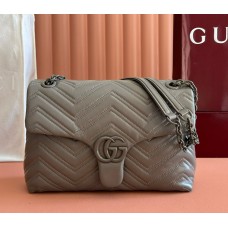 Gucci GG Marmont medium shoulder bag GU850676-grey