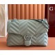 Gucci GG Marmont medium shoulder bag GU850676-ice-blue