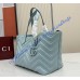 Gucci GG Marmont small tote bag GU855391-ice-blue
