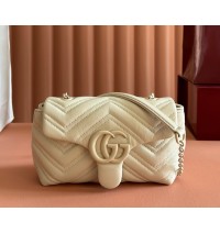 Gucci GG Marmont mini shoulder bag GU856368-cream