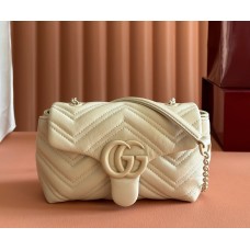 Gucci GG Marmont mini shoulder bag GU856368-cream