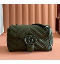 Gucci GG Marmont mini shoulder bag GU856368-dark-green