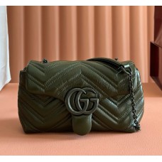 Gucci GG Marmont mini shoulder bag GU856368-dark-green