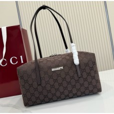 Gucci Melrose medium boston bag GU875228C-dark-brown