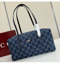 Gucci Melrose medium boston bag GU875228DN-blue