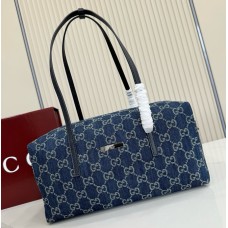 Gucci Melrose medium boston bag GU875228DN-blue