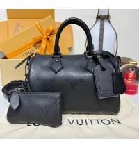Louis Vuitton Monogram Leather Speedy P9 Bandoulière 25 M24443-black
