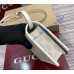 Gucci GG Emblem wallet with leather strap GU820688-beige