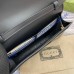 Gucci GG Emblem wallet with leather strap GU820688-black