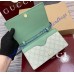 Gucci GG Emblem wallet with leather strap GU820688-green