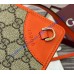 Gucci GG Emblem wallet with leather strap GU820688-orange