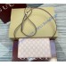 Gucci GG Emblem wallet with leather strap GU820688-pink