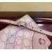 Gucci GG Emblem wallet with leather strap GU820688-pink