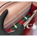 Gucci GG Emblem wallet with leather strap GU820688-pink