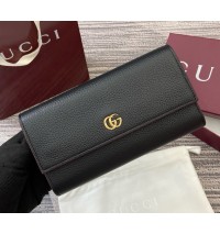 Gucci Bi-color GG Marmont continental wallet GUW456116-black