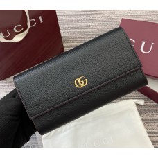 Gucci Bi-color GG Marmont continental wallet GUW456116-black