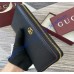 Gucci Bi-color GG Marmont zip around wallet GUW456117-black