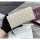 Gucci GG Emblem Zip-Around Wallet GUW819122-beige